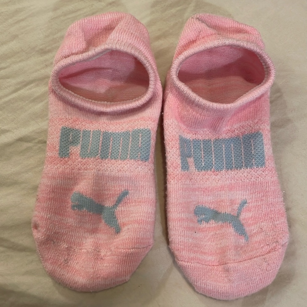 Puma Anti-slip baby pink socks